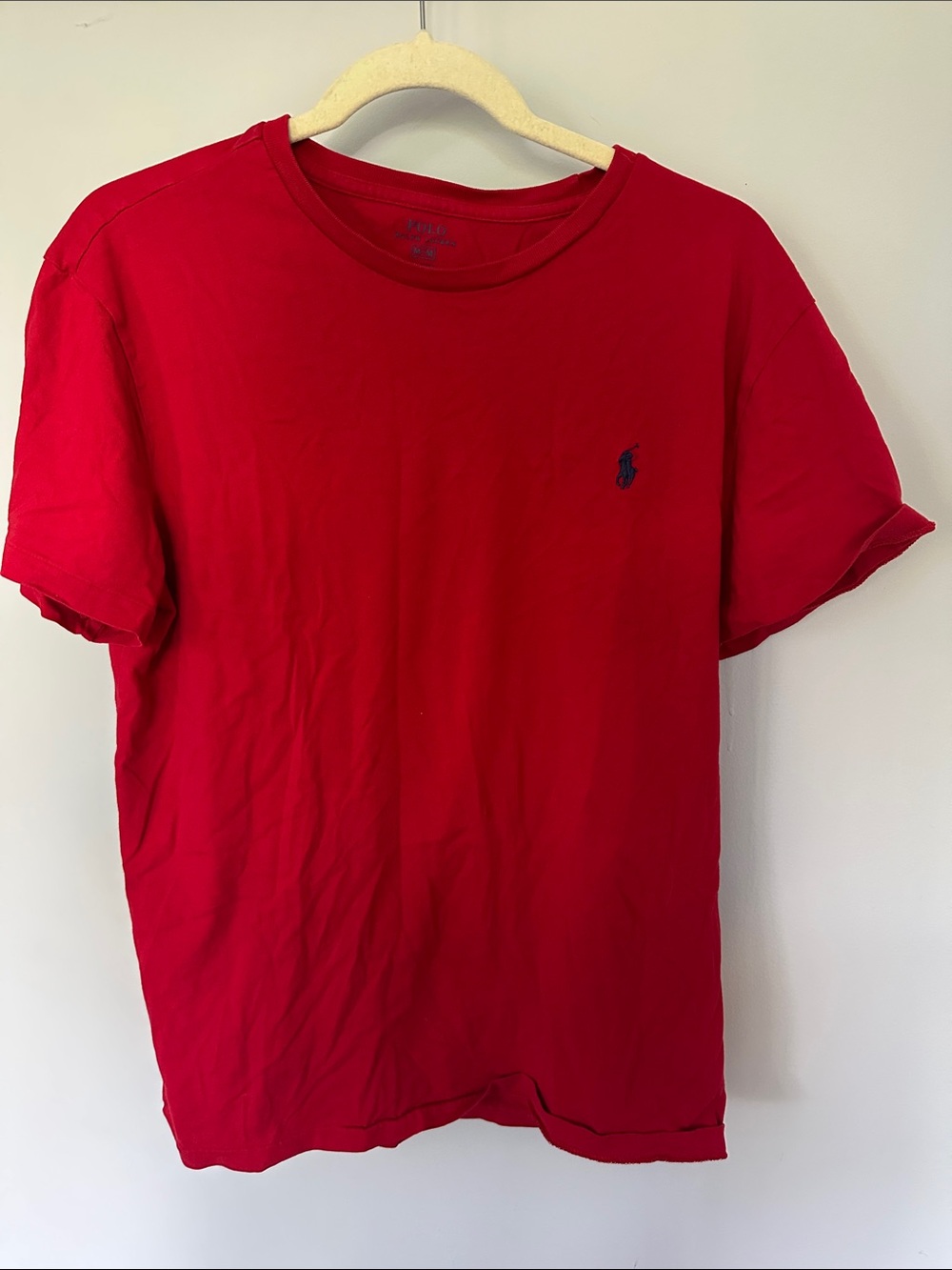 Polo by Ralph Lauren Red Short Sleeve Crewneck Tee with Navy Pony
